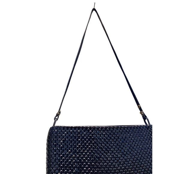 Vtg Whiting & Davis Purse Small Crossbody Bag Black Metal Classic Formal Dance - Picture 7 of 10